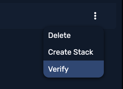Actions menu in Horizon3 Portal (in Connections table) - delete connection option
